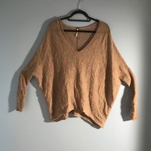 Free People Beige Sweater